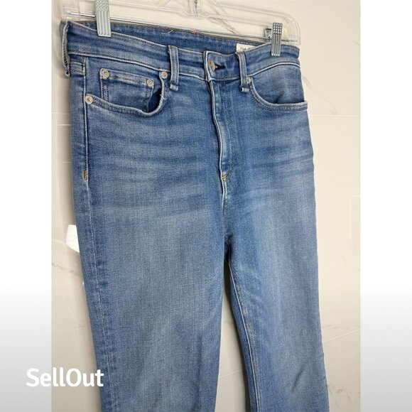 Rag & Bone Women's High Rise Bootcut Jeans Gray Size 27 Stretch Denim - Picture 2 of 7